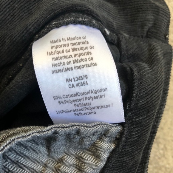 Sundry Side Stripe Raw Hem Corduroy Le Soleil Pant - Picture 5 of 7